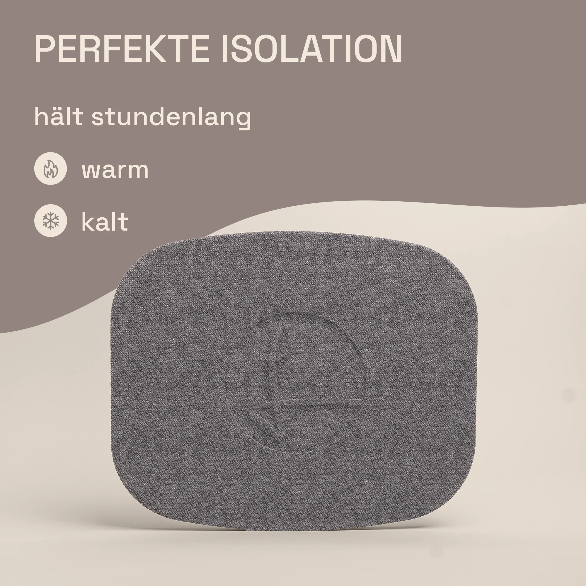 Edge Deckel eckig silver grey - Image 2